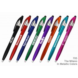 Logo Branded Special Pricing !... Elegant Pens, The Stylish Milano Ballpoint Pen, Stylus Pen