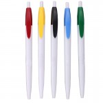 Retractable Plastic Ballpoint Pens Logo Branded