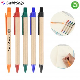 Logo Branded Eco Recycled Paper Pen