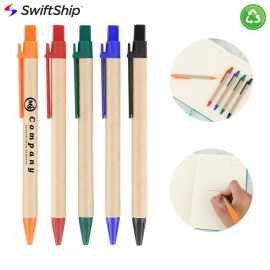 Logo Branded Eco Recycled Paper Pen