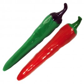 Green Jalapeo & Red Chili Pepper Clicker Pen Logo Branded