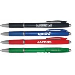 Liqui-Mark Executive - Retractable Ballpoint Pen w/Rubber Grip Logo Branded