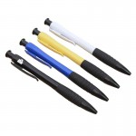 Plastic ballpoint Pen with Grip Custom Imprinted