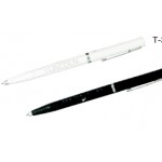 Flare Top Twist Action Pen w/ Chrome Trim Logo Branded