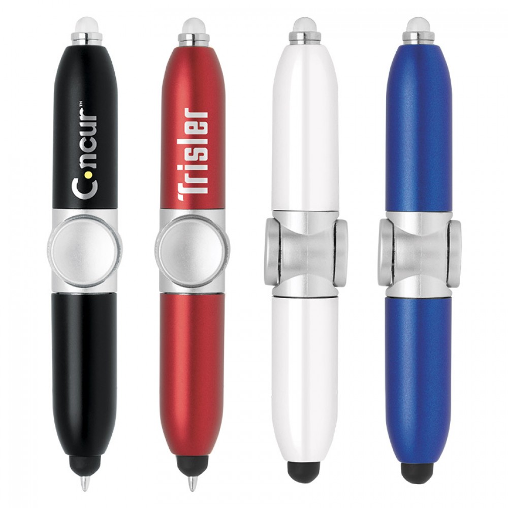 Custom Engraved Stylus-404 LED Fidget Spinner Pens Custom Engraved Stylus-404 LED Fidget Spinner Pens