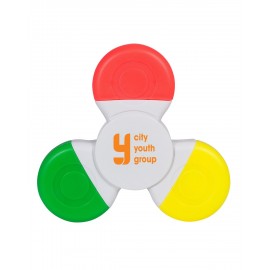 Promospinner Tri-Highlighter Custom Imprinted