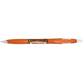 Kontour Retractable Ballpoint Pen (Orange/White) Custom Imprinted