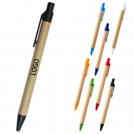 Logo Branded Enviromental Kraft Paper Pen