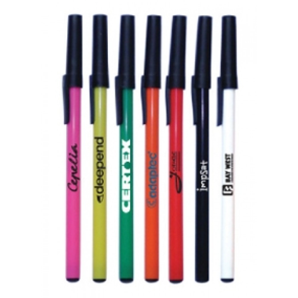 Value Rainbow Stick Ballpoint Pen Custom Engraved