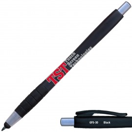 Custom Engraved GFS Retractable Ballpoint Pen & Stylus (Black)