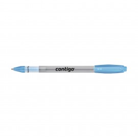 Paper Mate Sport RT Frosted Barrel - Blue Ink - Pale Blue Custom Engraved