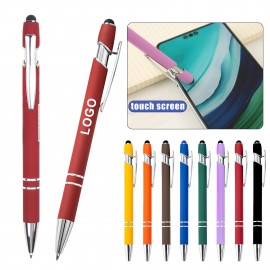 Custom Imprinted Metal Click Action Stylus Ballpoint Pen
