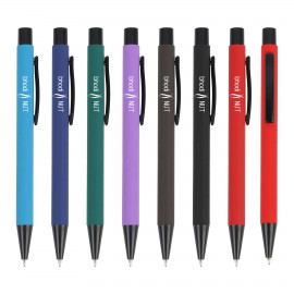 Aluminum Black Ink Ballpoint Pen With 1.0 Mm Tip Custom Imprinted