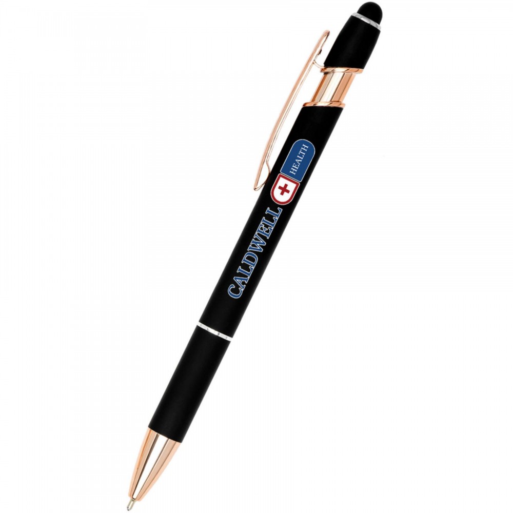Full Color Ultima Rose Gold Stylus Pen Custom Imprinted