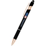 Full Color Ultima Rose Gold Stylus Pen Custom Imprinted