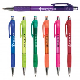 Krypton Translucent Matching Gripper Pen Custom Engraved
