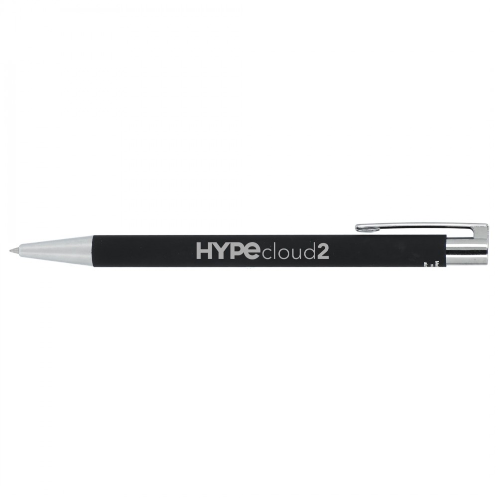 Custom Imprinted Maxi Recycled Aluminum Soft Touch Gel Pen Custom Imprinted Maxi Recycled Aluminum Soft Touch Gel Pen