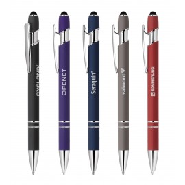 Stylus-4561 Ballpoint Soft Touch Pens Logo Branded  Stylus-4561 Ballpoint Soft Touch Pens Logo Branded