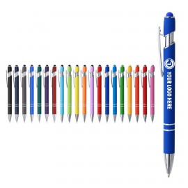 Soft-Touch 2" 1 Metal Stylus Pen Logo Branded