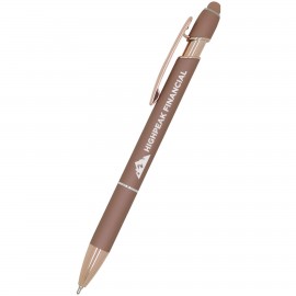 Ultima Rose Gold Accent Stylus Pen Logo Branded