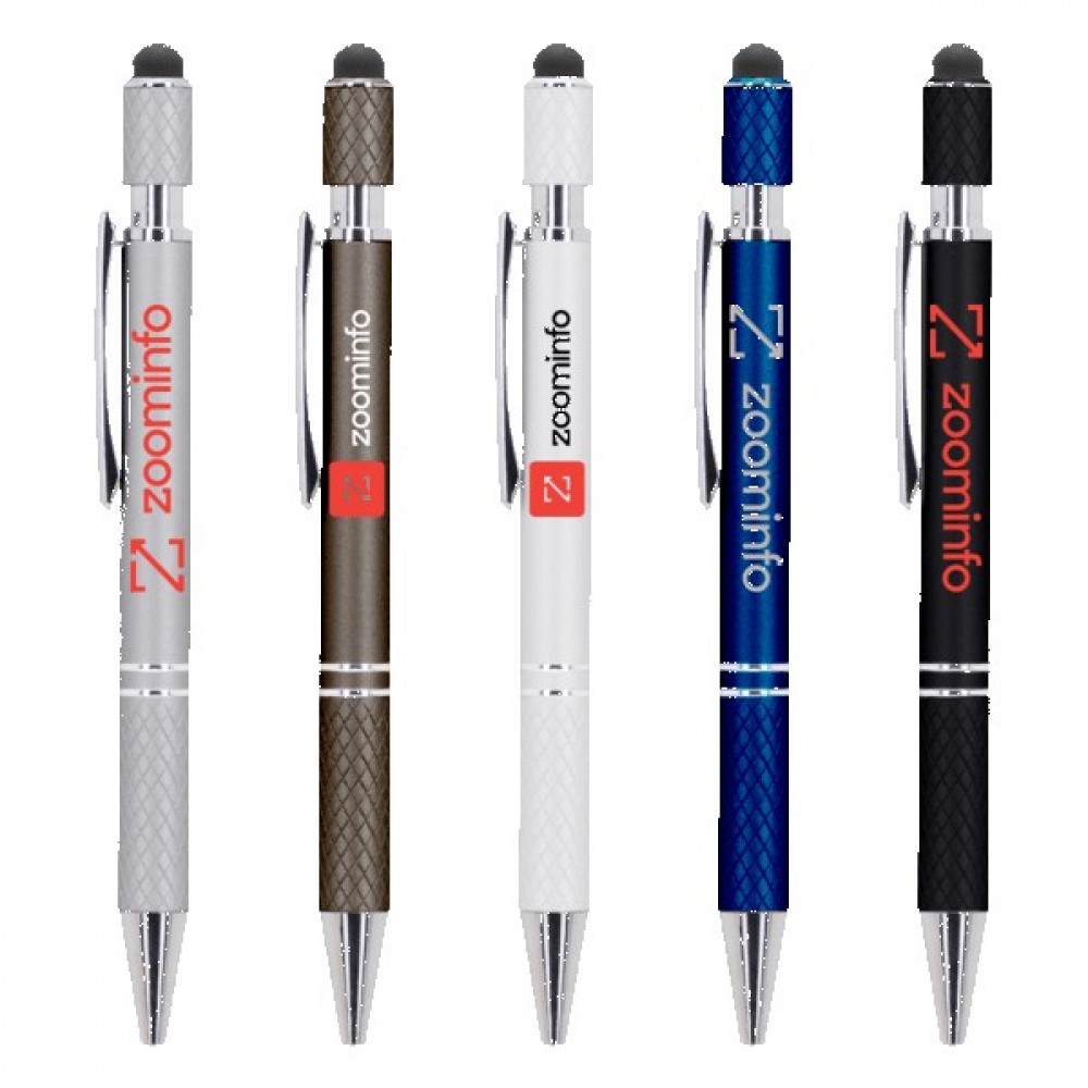 Spin-It Executive Metal Stylus Ballpoint Pen Custom Engraved