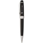 Logo Branded Crossr Bailey Black Lacquer Ballpoint