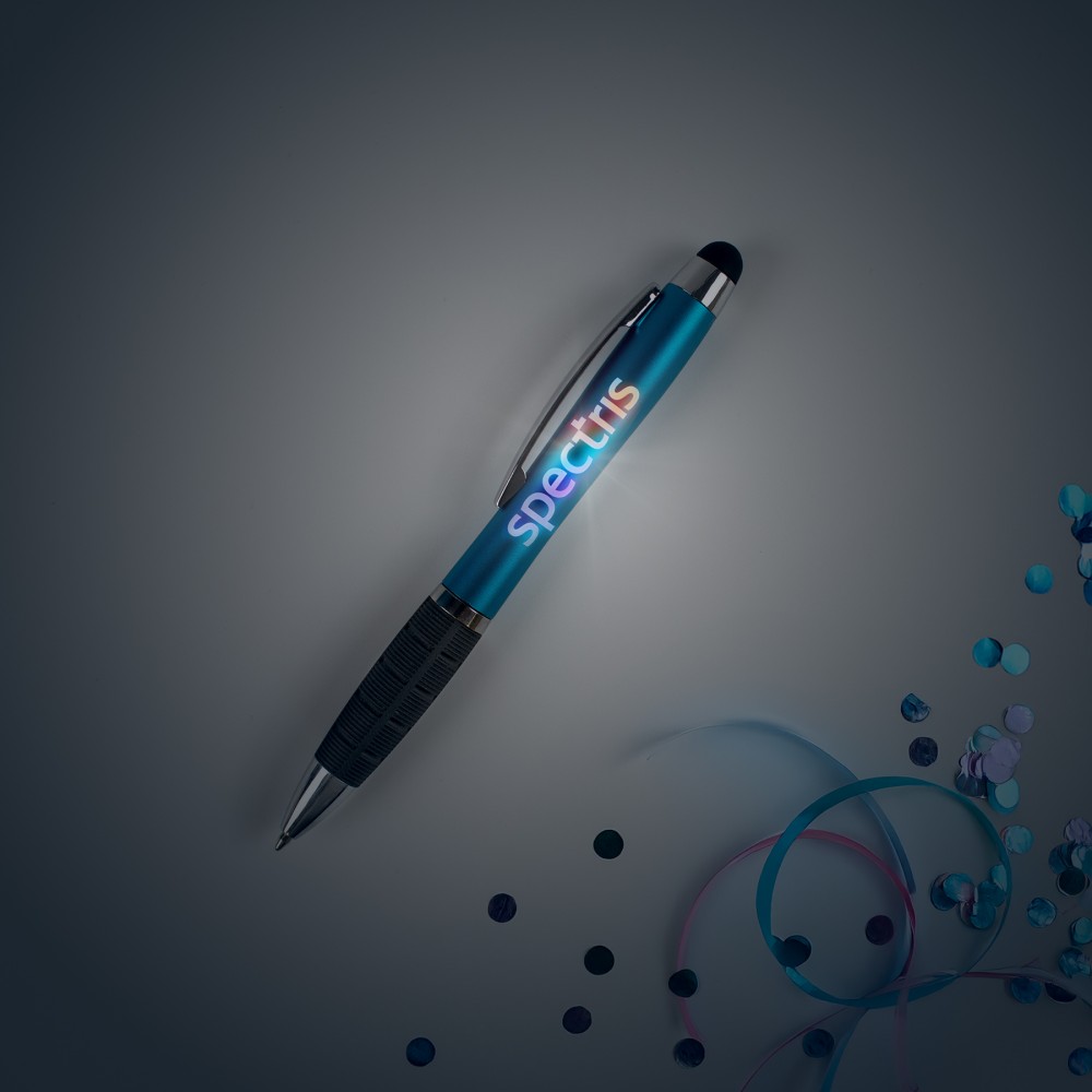 Custom Engraved Eclaire Bright Illuminated Stylus Pen