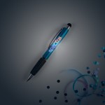 Custom Engraved Eclaire Bright Illuminated Stylus Pen