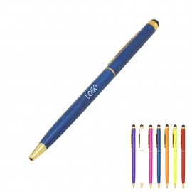 Plastic Pens with Screen Touch Stylus Logo Branded