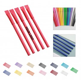 Custom Engraved Recycled Kraft Tube Ballpoint Writing Stick