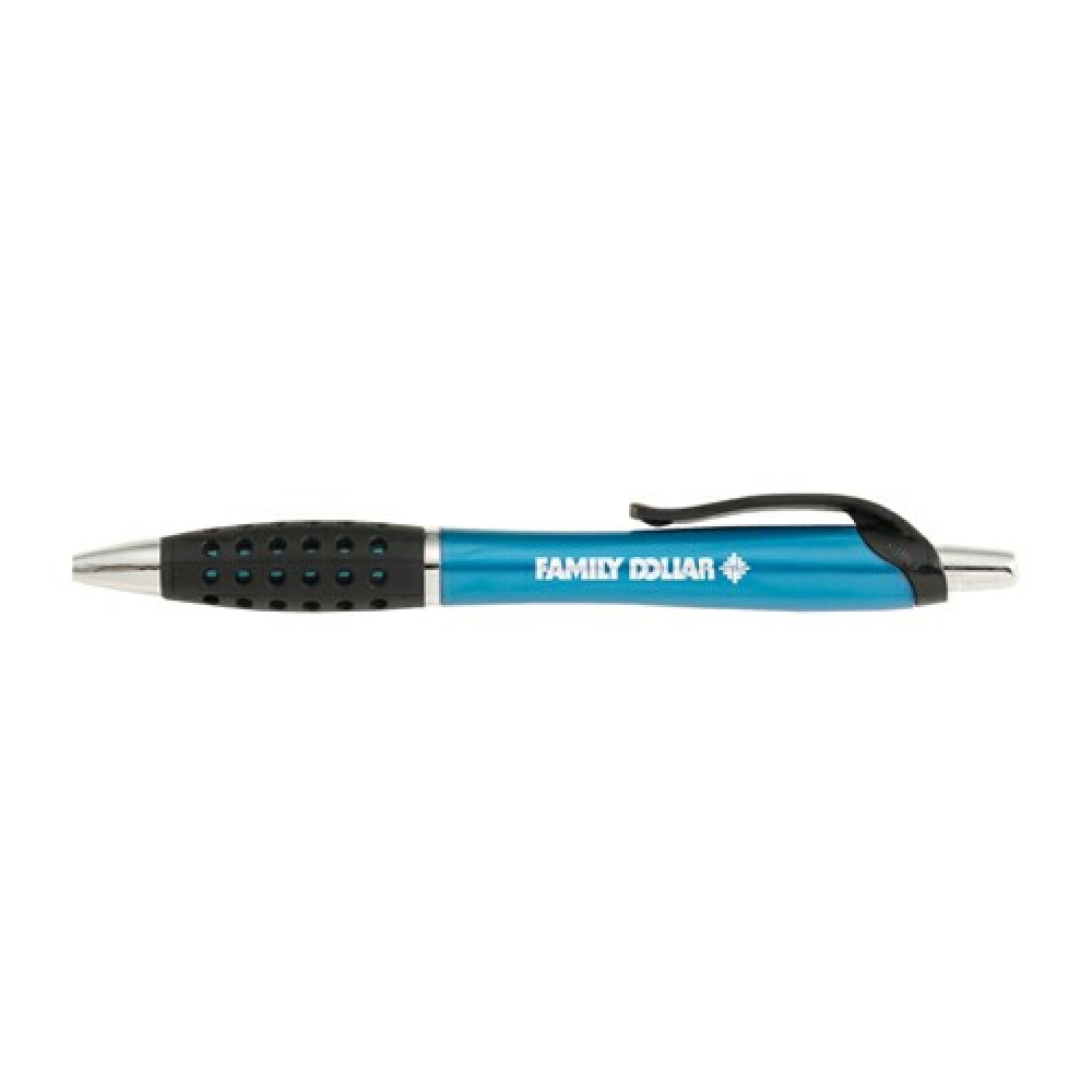 Euro Rubber Click Grip Pen Logo Branded Euro Rubber Click Grip Pen Logo Branded