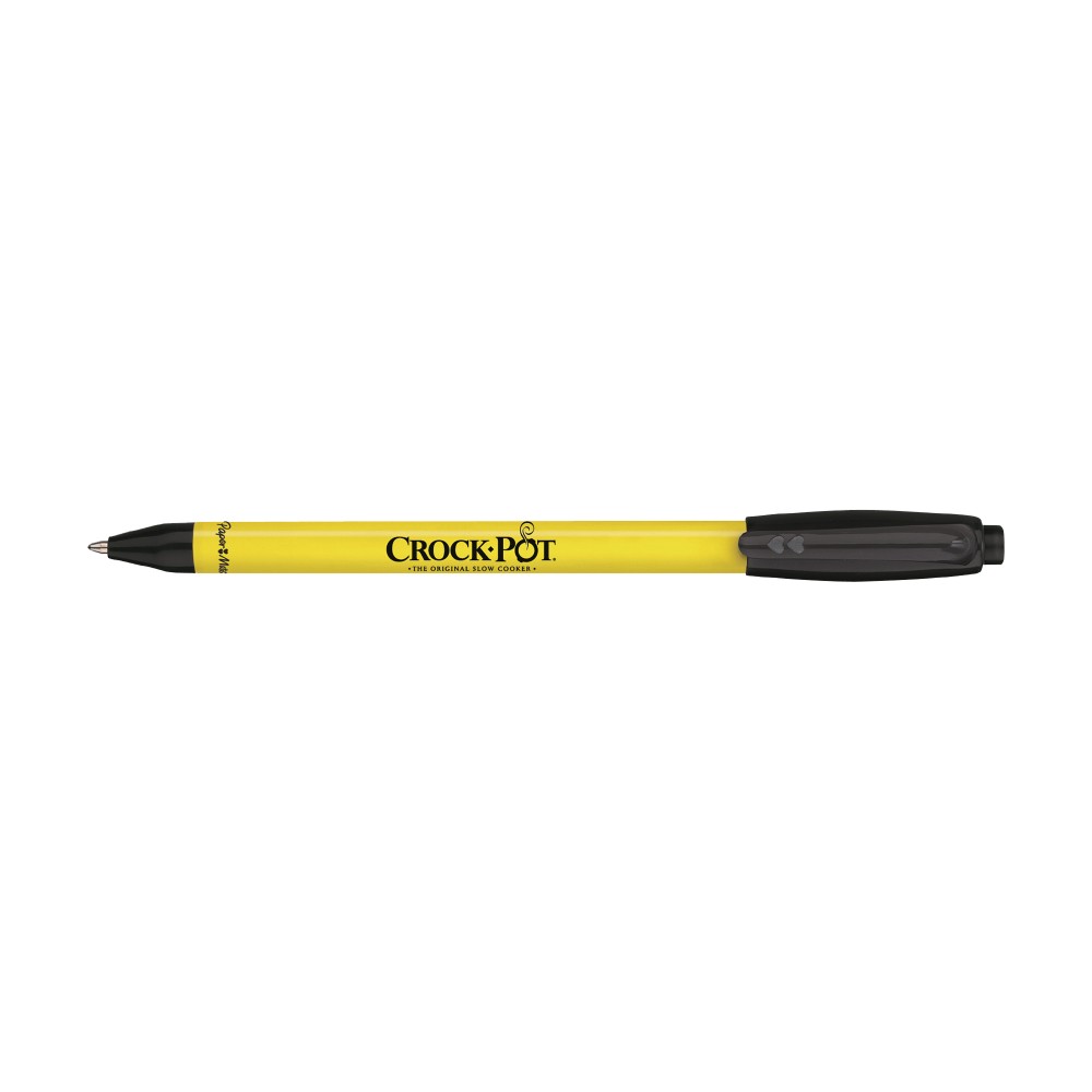 Custom Imprinted Paper Mate Sport RT Yellow Barrel - Black Ink - Black