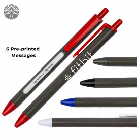 Custom Engraved Recycled Retractable Window Message Pen