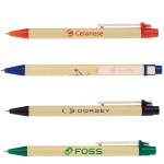 Click Action Recycled Paper Ballpoint Pen Custom Engraved