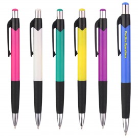 Plastic Push Action Pen Custom Engraved  Plastic Push Action Pen Custom Engraved