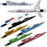 Custom Imprinted Delightful Airplane Ballpoint Custom Pens With Folding Wings - Air Force, Navy, Aerospace
