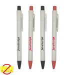 Bargain "Kansas" Clicker Pen w/ Colored Trim Custom Imprinted