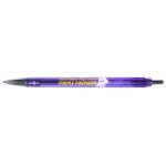 Logo Branded Lusitano Retractable Ballpoint Pen - Purple