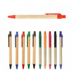 Logo Branded Eco-Friendly Retractable Ballpoint Pens - Paper Material
