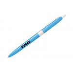 Retractable Pen with Chrome Trim and Wide Chrome Center Band Logo Branded