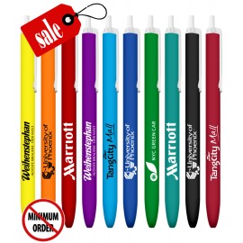 Union Printed - Bargain Clicker Pen- 1-Color - No Minimum - 122A Custom Engraved