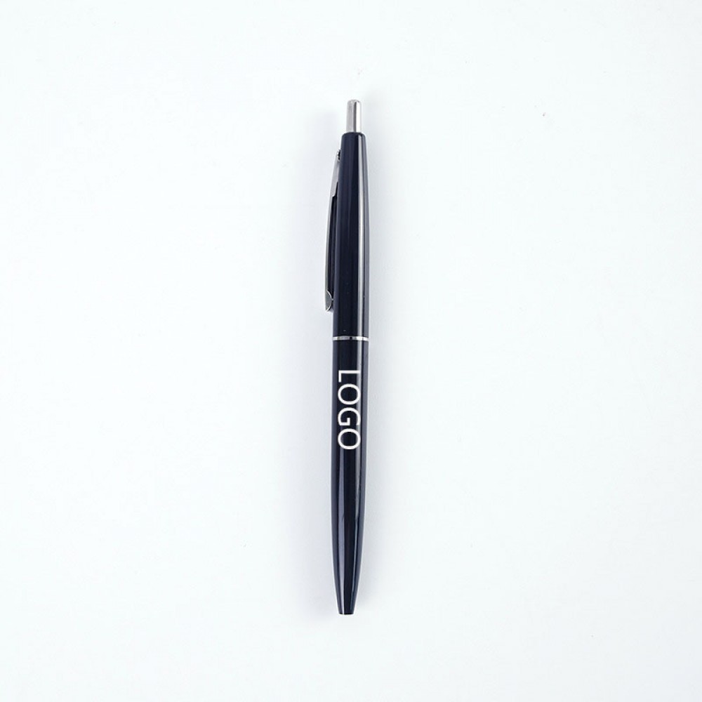 Plastic Retractable Press Ballpoint Pen Custom Engraved