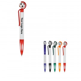 Retractable Soccer Ballpoint Pens Logo Branded  Retractable Soccer Ballpoint Pens Logo Branded