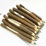 Logo Branded Wood Branch Ballpoint Pen