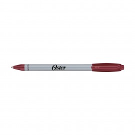 Logo Branded Paper Mate Sport RT Silver Barrel - Blue Ink - Burgundy  Logo Branded Paper Mate Sport RT Silver Barrel - Blue Ink - Burgundy