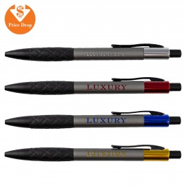 Twilightlux 2 Tone Metal Pen with Rubber Grip Custom Imprinted