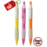 Logo Branded Closeout Tropical - Rosy - Click Pen with Grip