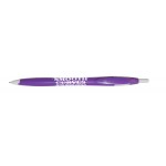 Kontour Retractable Ballpoint Pen (Purple/White) Logo Branded
