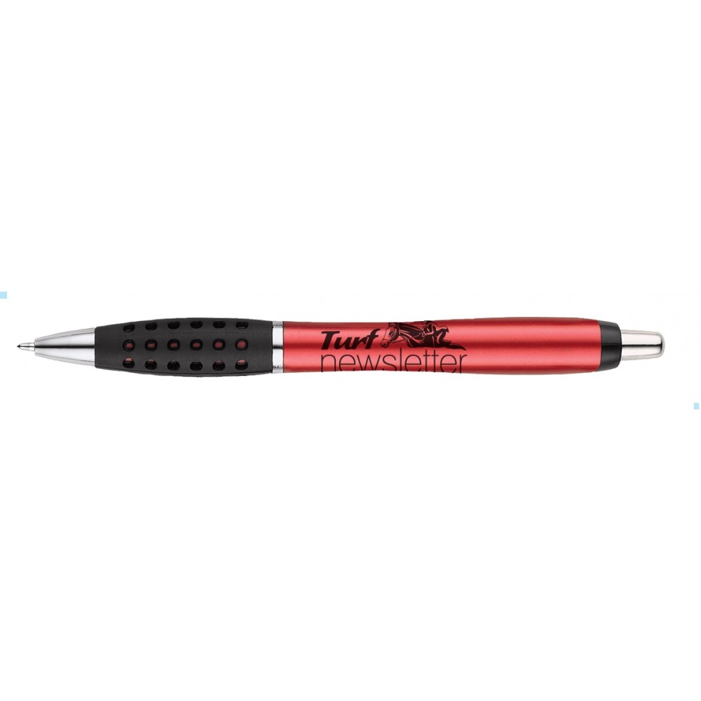Clydesdale Retractable Ballpoint Pen - Red Logo Branded