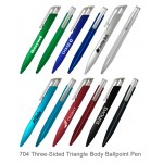 Logo Branded Special Pricing !... Three-Sided Triangle Body Ballpoint Pen